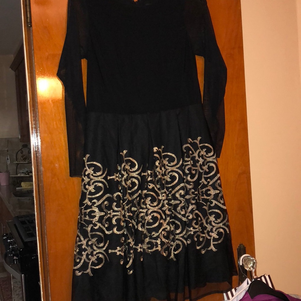 Beautiful black and gold dress